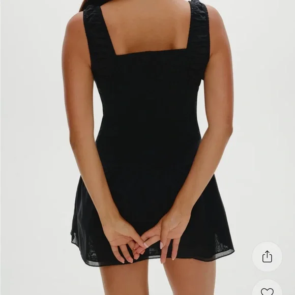 Frankie's Bikinis Blue and White Polka Dot Mini Dress - Picture 5 of 5